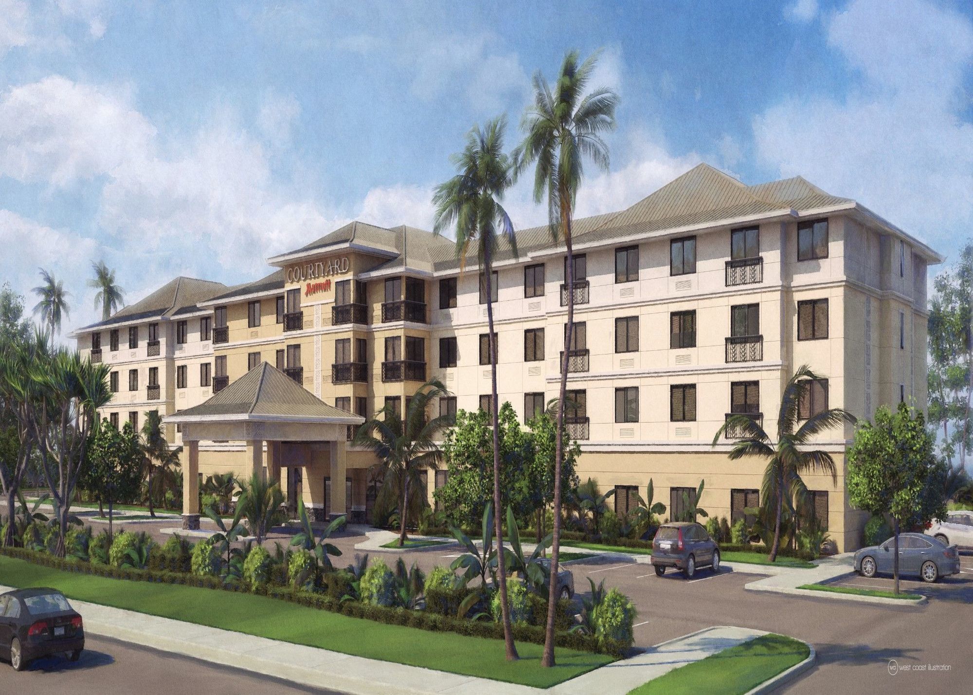 Courtyard By Marriott Maui Kahului Airport Hotell Exteriör bild